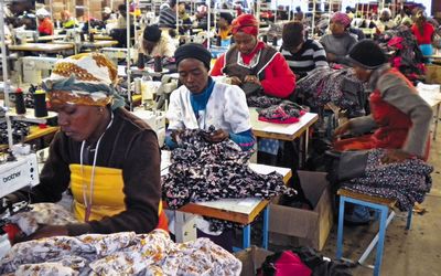 Female workers in a clothing factory in Newcastle, Kwa-Zulu Natal, South Africa Photo retrieved from: Financial Mail
