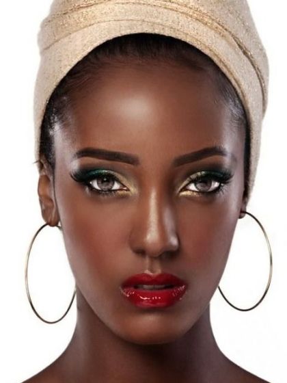 Photo credit: Untitled photo of dark skin red lip makeup Retrieved January 30, 2016 from https://www.pinterest.com/pin/307441112032100136/