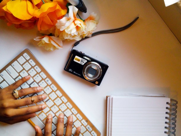 Black Girl Hands On Keyboard Chs